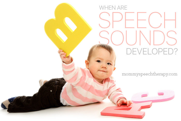 English Speech Sound Development Chart