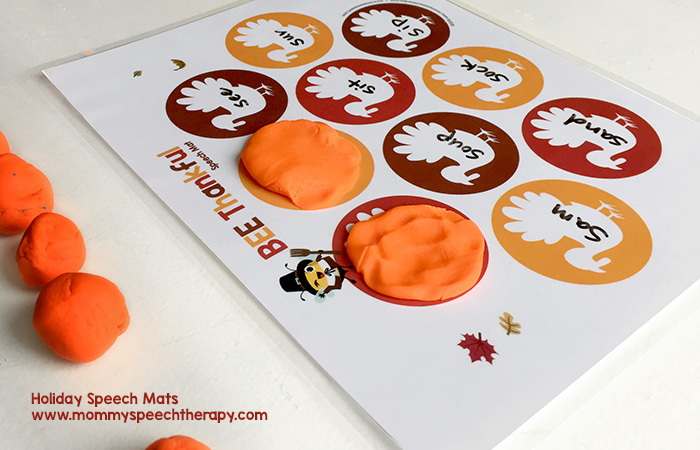 Free Holiday Speech Mats - Mommy Speech Therapy