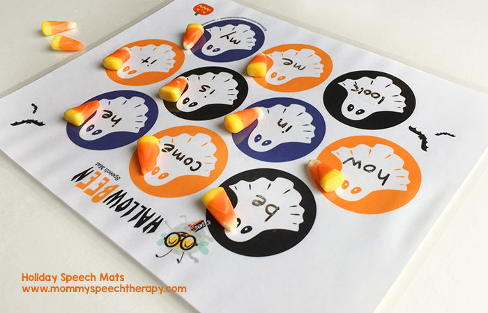 Free Holiday Speech Mats - Mommy Speech Therapy