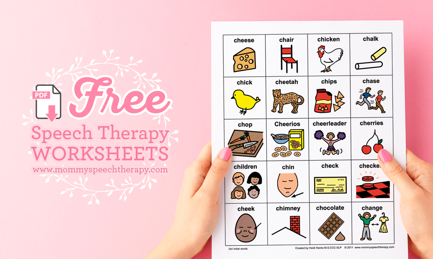 mommy speech therapy free worksheets